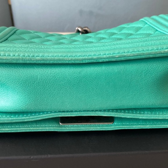 Chanel Turquoise Boy Bag - Picture 8 of 15